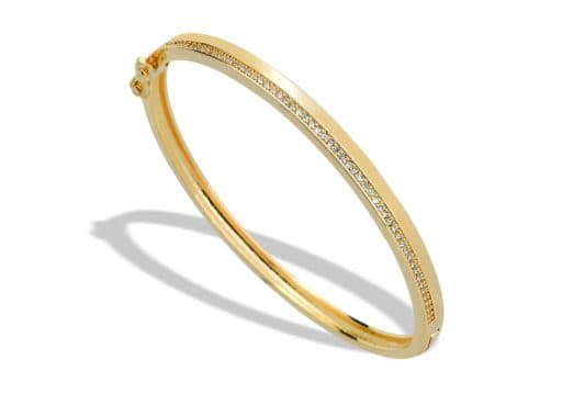 Pulseira Bracelete Meio Liso — Ref. PL1150006